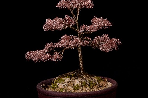 Sakura wire tree art